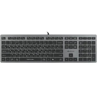 Клавиатура проводная A4Tech Fstyler FX60 серый/белый