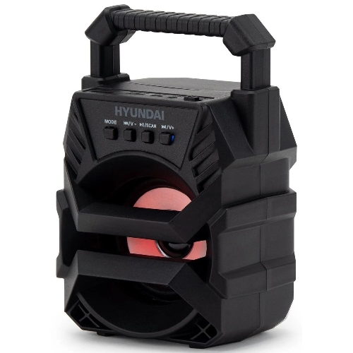 Колонка портативная Hyundai H-PS1000 черный 9 Вт 1.0 BT/USB 10м 500mAh