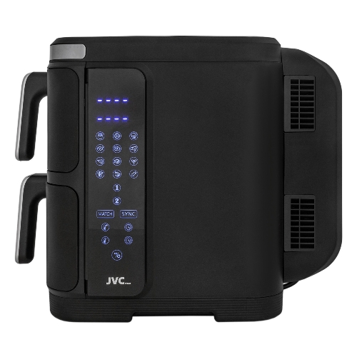 Аэрогриль JVC JK-MB105 черный, 3400 Вт, 12 л, сенсор, 10 программ