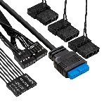 Компьютерный корпус Miditower ExeGate EVO-8227-NPX700 (ATX, БП 700NPX с вент. 12см, 2*USB+1*USB 3.0+HD Audio, черный, 3 вент. RGb, закаленное стекло)