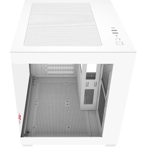 Компьютерный корпус Bloody CC-121 белый без БП mATX 7x120мм 1xUSB2.0 1xUSB3.0 audio