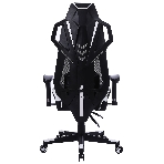 Кресло игровое Cactus CS-CHR-090BLW черный/белый, сиденье черный/белый, эко.кожа, крестовина пластик, пластик черный/белый