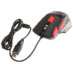 Мышь проводная Qumo Predator M80 черный, 3200 dpi, USB, кнопки - 8