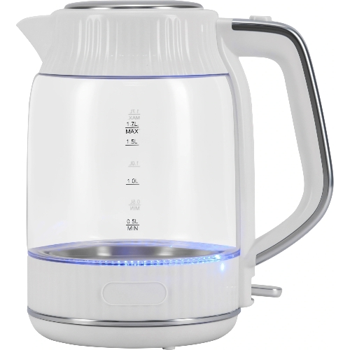 Чайник электрический Vitek VT-WK1059 1.7л. 2200Вт белый корпус: стекло/пластик