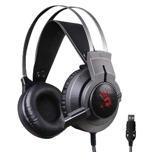 Гарнитура Bloody G437 чёрный, проводная, подсветка