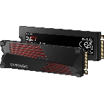 Накопитель SSD Samsung 990 PRO, 1000Gb, PCIe 4.0 x4, M.2 2280, NVMe, R/W 7450/6900, с радиатором