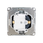 Механизм розетки 1-м СП AtlasDesign 16А IP20 с заземл. защ. шторки с крышкой грифель