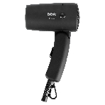 Фен BBK BHD0801 черный, 1000 Вт, компактный