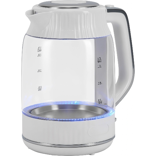 Чайник электрический Vitek VT-WK1059 1.7л. 2200Вт белый корпус: стекло/пластик