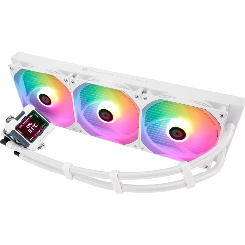 Водяное охлаждение для процессора Thermalright Frozen Warframe 420 ARGB (420мм, LED, White, ARGB/Fans: 3x140мм, 88.7CFM, 29.8dBA, 1750RPM/Pump height 60мм, 23dBA, 3000RPM, Rad thickness 27мм/S: 1851, 1700, 1200, 115X, 2011, 2066, AM5, AM4)