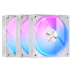 Вентилятор для корпуса Ocypus Delta F12 WH 3 IN 1, 120x120x25мм, 4-PIN PWM, 500-2000 RPM, 29 DBA MAX, HYDRO BEARING