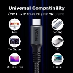 Кабель Thunderbolt4/USB4 Type-C, 5K@60Hz, 40Gbps, PD 100W, 5A, VCOM, 1.2м CU540M-1.2M