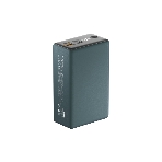 Портативный аккумулятор OLMIO QX-30, 30000mAh, 22.5W, QuickCharge3.0/PowerDelivery, LCD, темно-зеленый