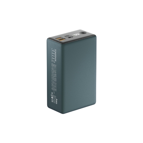 Портативный аккумулятор OLMIO QX-30, 30000mAh, 22.5W, QuickCharge3.0/PowerDelivery, LCD, темно-зеленый
