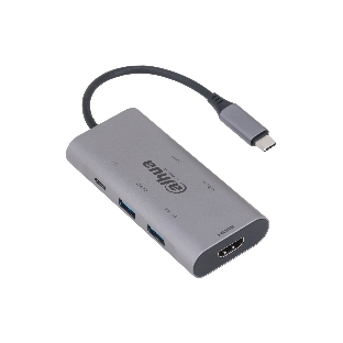 USB-концентратор Dahua TC37, USB Type-C, USB 3.0 + HDMI + SD/TF + PD Docking Station, USB
