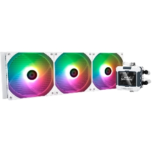 Водяное охлаждение для процессора Thermalright Frozen Warframe 420 ARGB (420мм, LED, White, ARGB/Fans: 3x140мм, 88.7CFM, 29.8dBA, 1750RPM/Pump height 60мм, 23dBA, 3000RPM, Rad thickness 27мм/S: 1851, 1700, 1200, 115X, 2011, 2066, AM5, AM4)