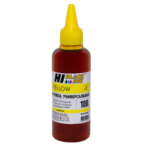 Чернила Hi-Black универсальные для Epson (Тип E-V1), Y, 0,1 л.
