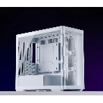 Корпус без блока питания JONSBO D300, Mini-Tower, TG, no fan, 2xUSB-A 3.2 + 1xUSB-C 3.2, mATX, mITX White