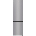 Холодильник Gorenje NRK6201ES4 серебристый двухкамерный 235/96 л морозилка снизу, No Frost