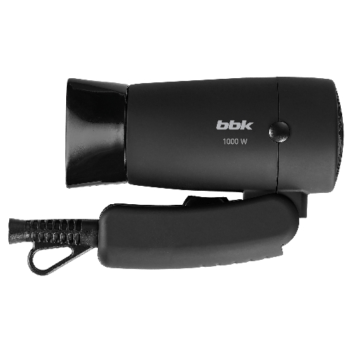 Фен BBK BHD0801 черный, 1000 Вт, компактный