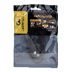 Кабель USB2.0 Cablexpert CC-USB2-CMCM-60-1.8M, Type-C/Type-C, 3A, 60Вт, PD/QC3.0, медь, 1.8м, черный, пакет