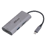 USB-концентратор Dahua TC37, USB Type-C, USB 3.0 + HDMI + SD/TF + PD Docking Station, USB