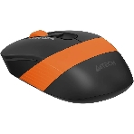 Мышь беспроводная A4Tech Fstyler FG10S черный/оранжевый, 2000 dpi, радиоканал, USB, кнопки - 4