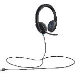 Гарнитура Logitech USB Headset H540 чёрный, проводная, USB