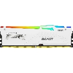 Оперативная память Kingston Fury Beast, DDR5, 32Gb (1x32GB), 5600MHz, CL36, DIMM, радиатор, RGB, белый
