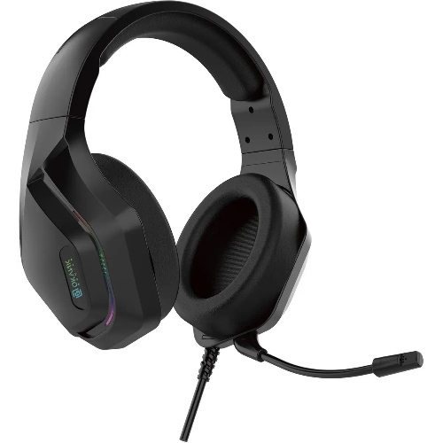 Гарнитура Oklick HS-L600G чёрный, проводная, USB, подсветка