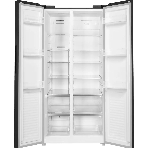 Холодильник Maunfeld MFF177NFB Slim Inverter черный двухкамерный 352/198л морозилка слева, No Frost, Side by Side