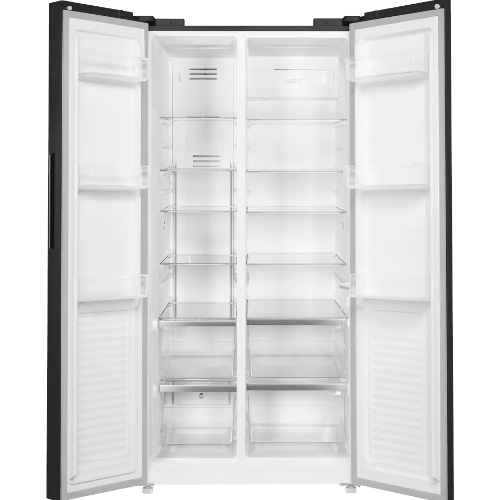 Холодильник Maunfeld MFF177NFB Slim Inverter черный двухкамерный 352/198л морозилка слева, No Frost, Side by Side