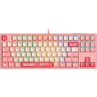 Клавиатура проводная A4Tech Bloody S87 Energy (S87 USB ENERGY PINK) USB розовый