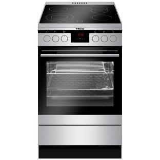 Плита электрическая Hansa FCCX58225 серебристый, конфорок 4 шт, духовка 65 л, 50 см x 85 см x 60 см