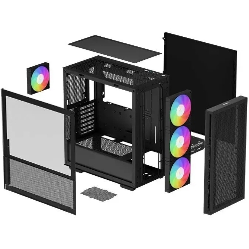 Компьютерный корпус DeepCool CH560 черный (R-CH560-BKAPE4-G-1) (ATX, без БП, 2хUSB, с окном)