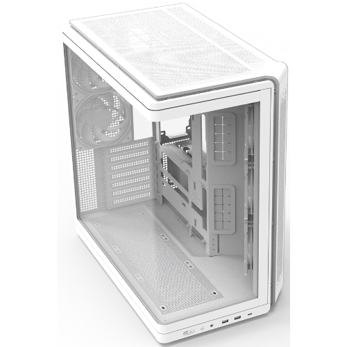 Компьютерный корпус ZALMAN MidTower P60 белый (ATX, без БП, 5x120мм ARGb fans, 1xUSB Type C, 2xUSB 3.0) (Zalman P60 белый)