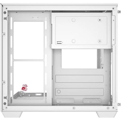 Компьютерный корпус Bloody CC-121 белый без БП mATX 7x120мм 1xUSB2.0 1xUSB3.0 audio