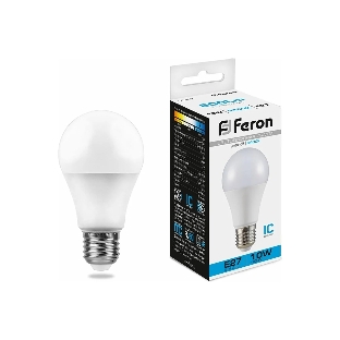 Лампа светодиодная Feron LB-92 10W 230V E27 6400K A60