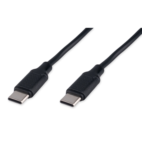 Кабель USB2.0 Cablexpert CC-USB2-CMCM-60-1.8M, Type-C/Type-C, 3A, 60Вт, PD/QC3.0, медь, 1.8м, черный, пакет