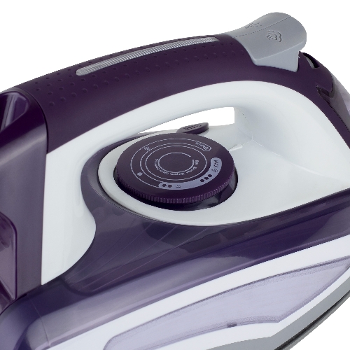 Утюг BBK ISE-2404 фиолетовый, 2400 Вт, 40 г/мин, 140 г/мин, 440 мл