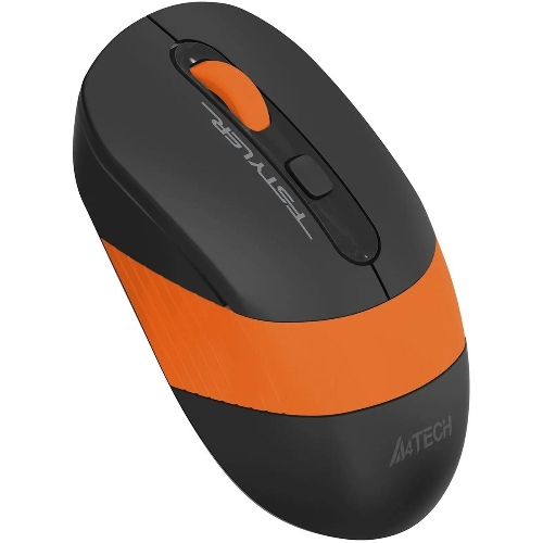 Мышь беспроводная A4Tech Fstyler FG10S черный/оранжевый, 2000 dpi, радиоканал, USB, кнопки - 4