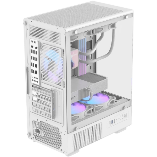 Корпус Formula Crystal Z1CM v2 белый без БП mATX 5x120мм 1xUSB3.0 audio bott PSU