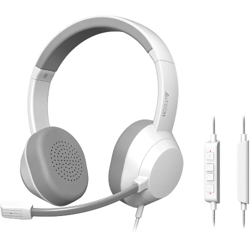 Гарнитура A4Tech Fstyler FH150U белый/серый, проводная