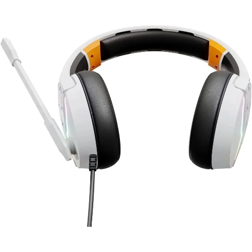 Гарнитура Oklick HS-L710G белый/чёрный, проводная, USB, подсветка