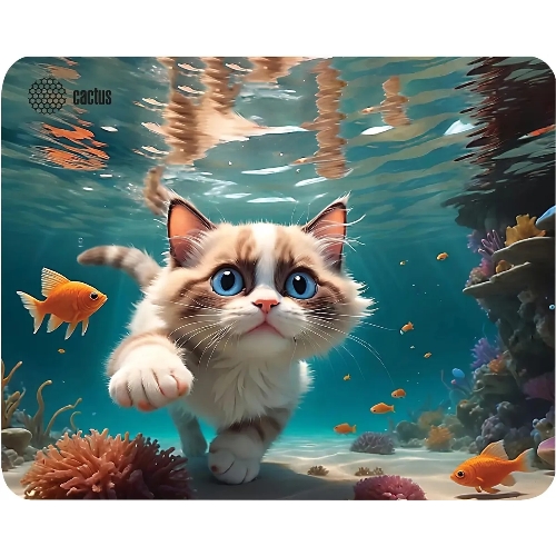 Коврик для мыши Cactus Fish Cat 300x250x3мм (CS-MPC-D15M)