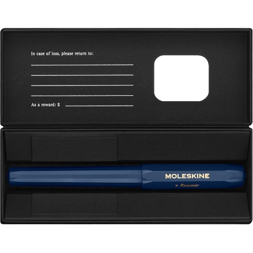 Ручка шариковая Moleskine Kaweco (KAWBALLPENBLUE) синий, d=1мм, синие чернила, подарочная коробка
