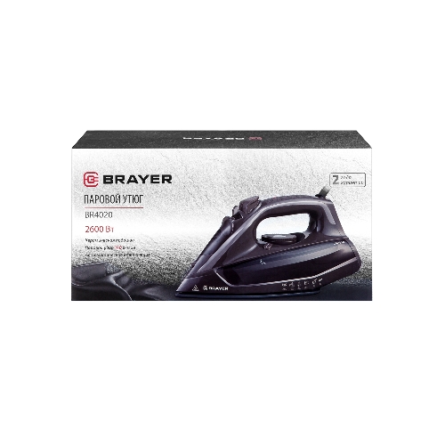 Утюг BRAYER BR4020 коричневый/черный, 2600 Вт, 25 г/мин, 140 г/мин, 380 мл