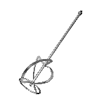 Насадка для миксера Сибртех, для тяжелых растворов,140 х 590 мм, оцинкованная,хвостовик резьба М14
