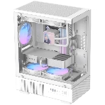 Корпус Formula Crystal Z1CM v2 белый без БП mATX 5x120мм 1xUSB3.0 audio bott PSU