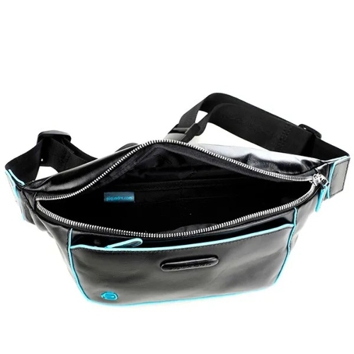 Сумка на пояс мужская Piquadro Blue Square CA2174B2/N, натур.кожа, черный